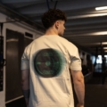 Sankt Pauli Athletik Oversized Shirt Natur / Grün, Rückansicht